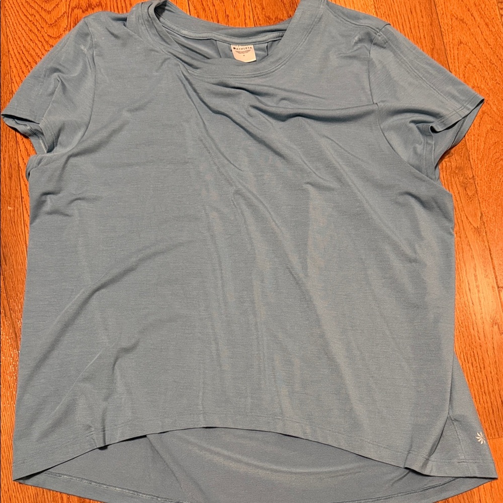 Athleta Slate Blue Short Sleeve Tee